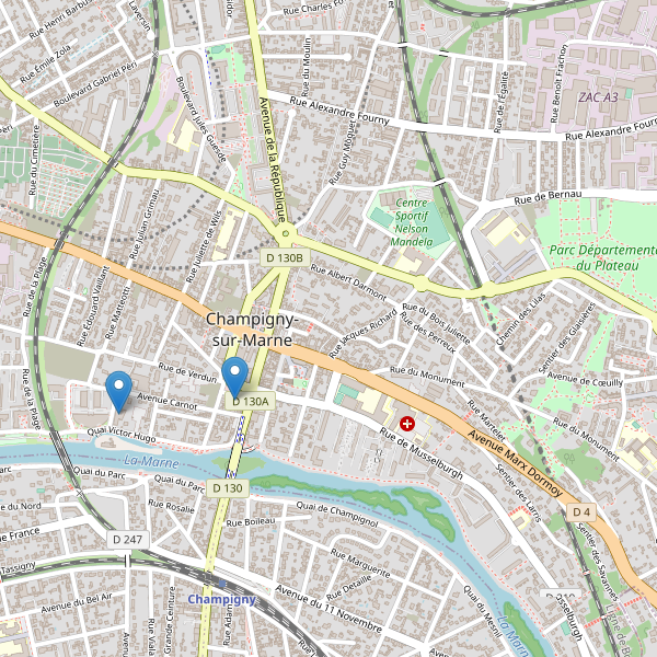 Carte des bibliotheques à Champigny-sur-Marne Thumbnail