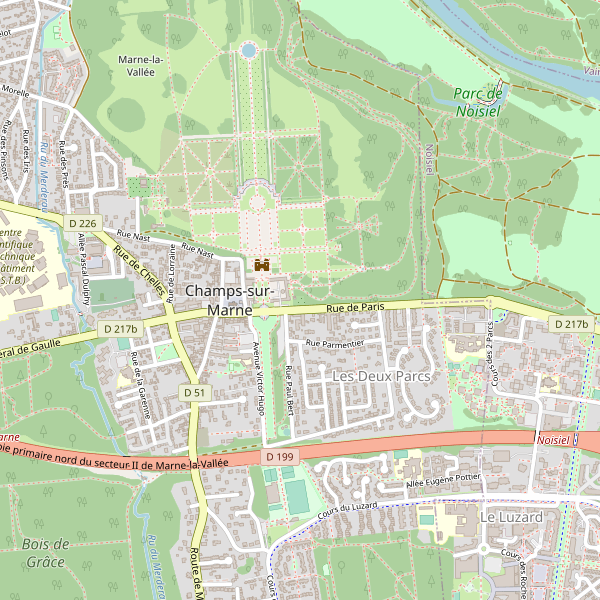 Carte des bibliotheques à Champs-sur-Marne Thumbnail