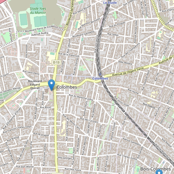 Carte des bibliotheques à Colombes Thumbnail
