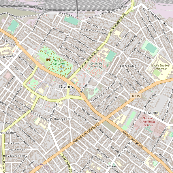 Carte des bibliotheques à Drancy Thumbnail
