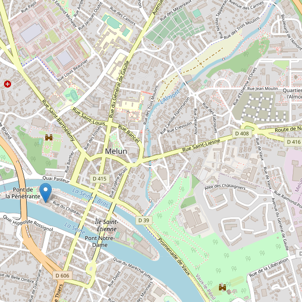 Carte des bibliotheques à Melun Thumbnail