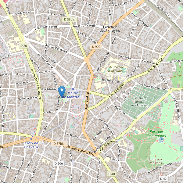 Carte des bibliotheques à Montreuil Thumbnail