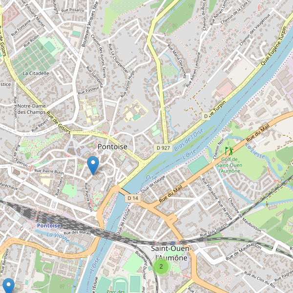 Carte des bibliotheques à Pontoise Thumbnail