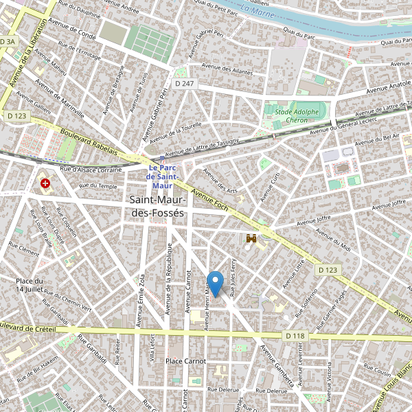 Carte des bibliotheques à Saint-Maur-des-Fossés Thumbnail