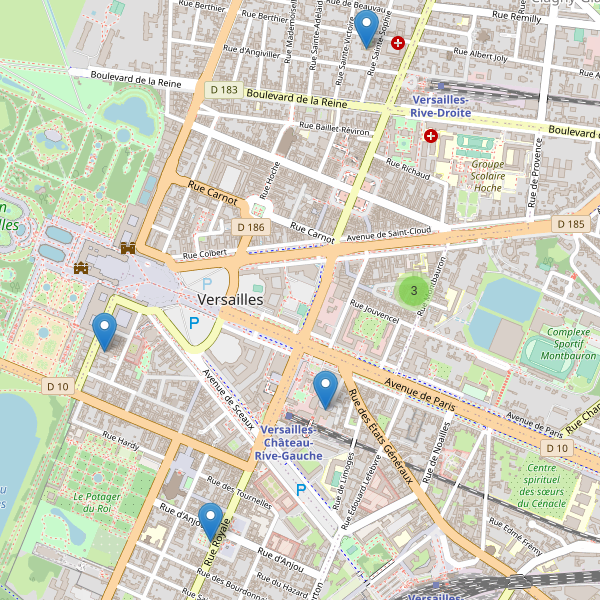 Carte des bibliotheques à Versailles Thumbnail