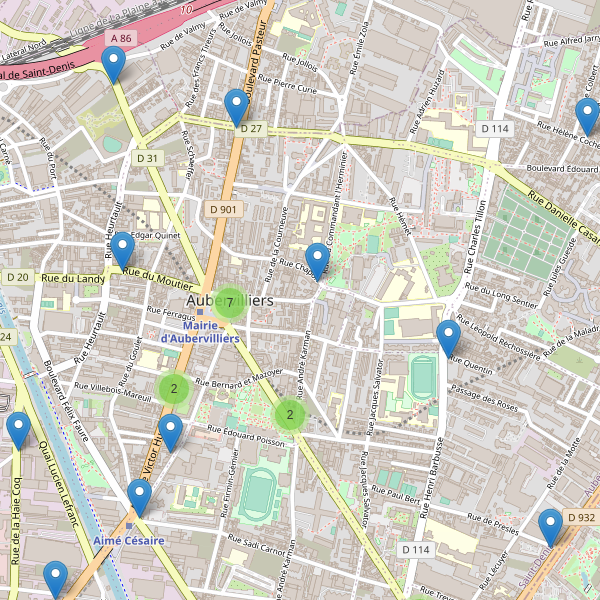 Carte des cafe à Aubervilliers Thumbnail