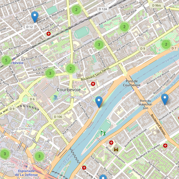 Carte des cafe à Courbevoie Thumbnail