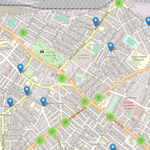 Carte des cafe à Drancy Thumbnail