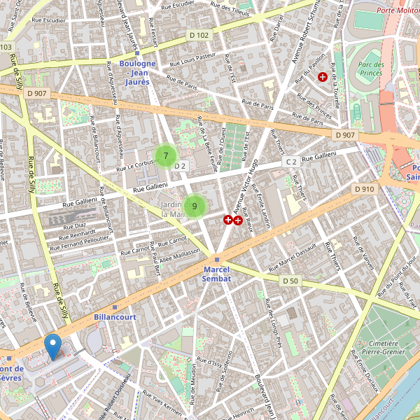 Carte des chaussures à Boulogne-Billancourt Thumbnail