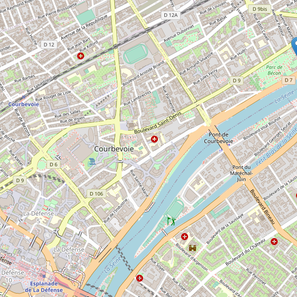 Carte des cinemas à Courbevoie Thumbnail