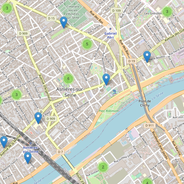 Carte des ecoles à Asnières-sur-Seine Thumbnail