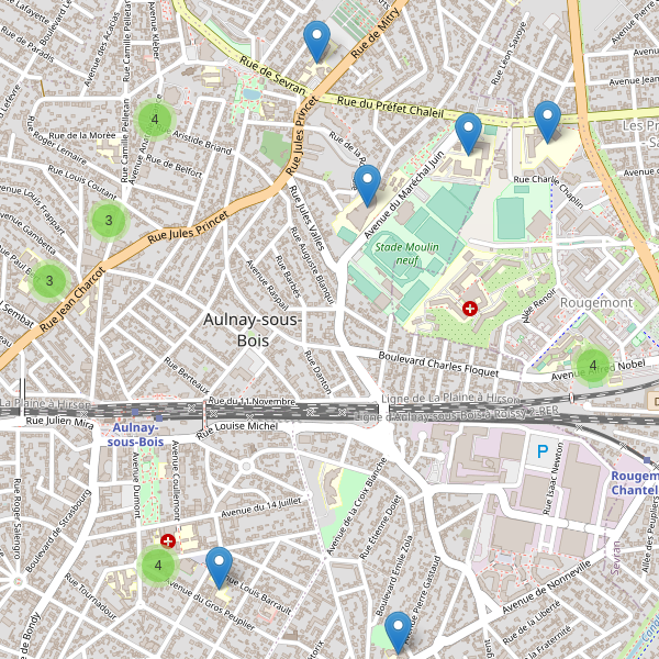 Carte des ecoles à Aulnay-sous-Bois Thumbnail