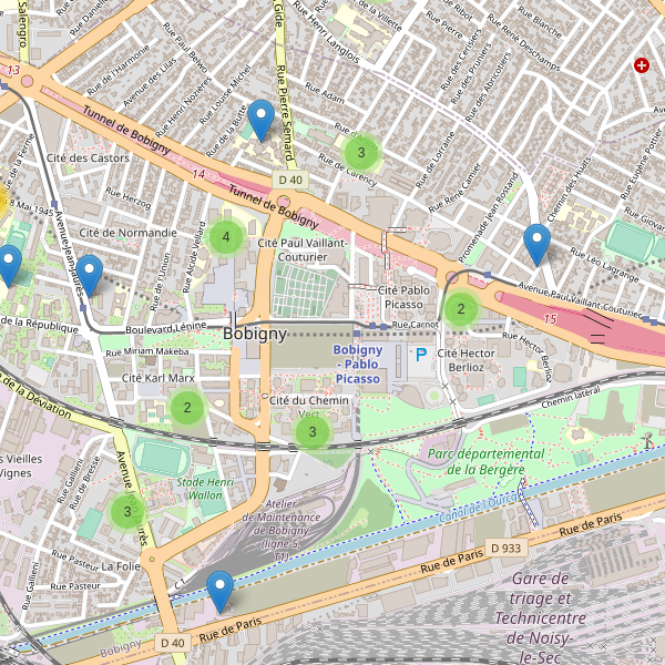 Carte des ecoles à Bobigny Thumbnail