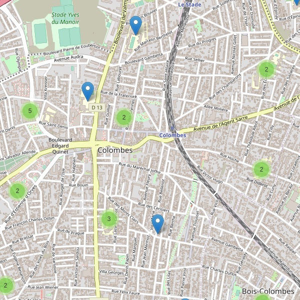 Carte des ecoles à Colombes Thumbnail