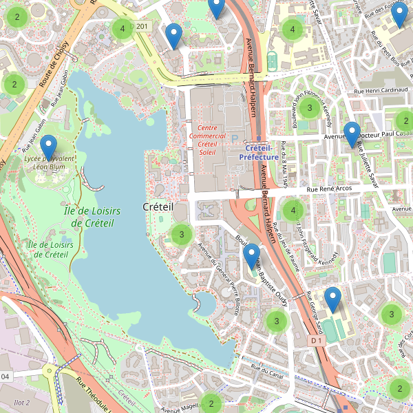 Carte des ecoles à Créteil Thumbnail