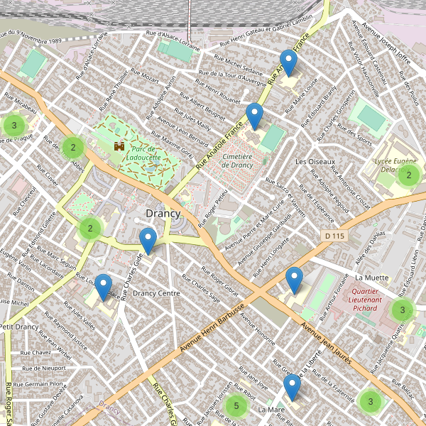 Carte des ecoles à Drancy Thumbnail