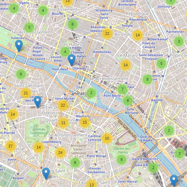 Carte des ecoles à Paris Thumbnail