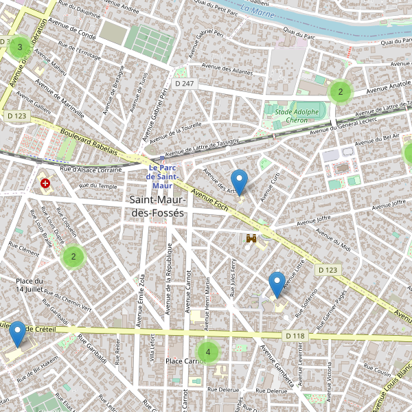 Carte des ecoles à Saint-Maur-des-Fossés Thumbnail