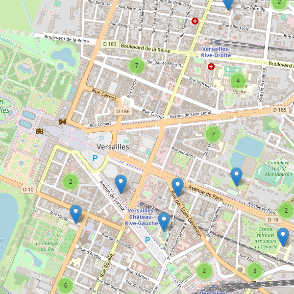 Carte des ecoles à Versailles Thumbnail