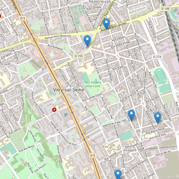 Carte des eglises à Vitry-sur-Seine Thumbnail