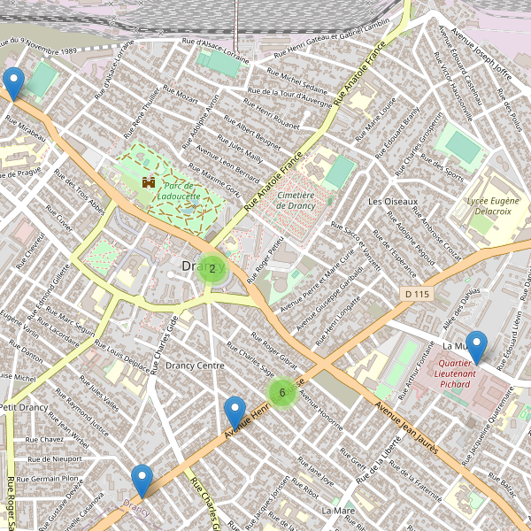 Carte des guichets-automatiques à Drancy Thumbnail