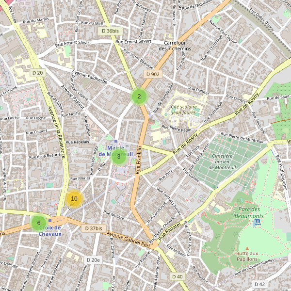 Carte des guichets-automatiques à Montreuil Thumbnail