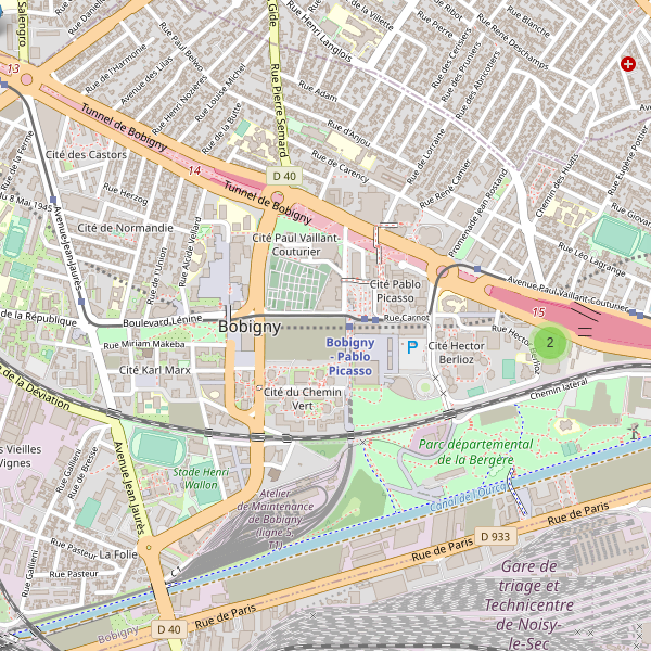 Thumbnail Carte des hôtels à Bobigny