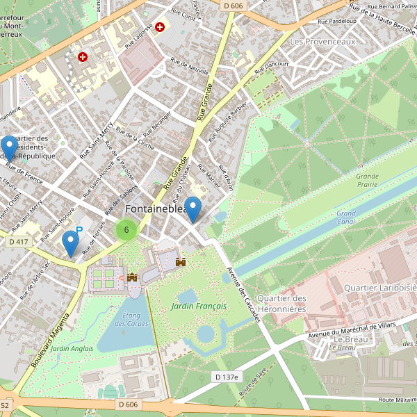 Carte des hotels à Fontainebleau Thumbnail