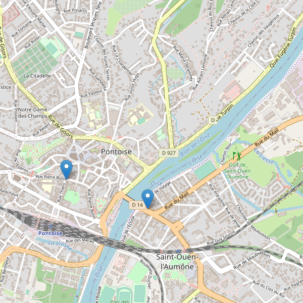 Thumbnail Carte des hôtels à Pontoise