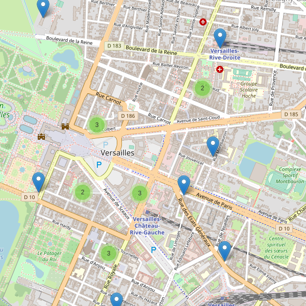 Thumbnail Carte des hôtels à Versailles