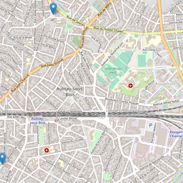 Carte des marches à Aulnay-sous-Bois Thumbnail