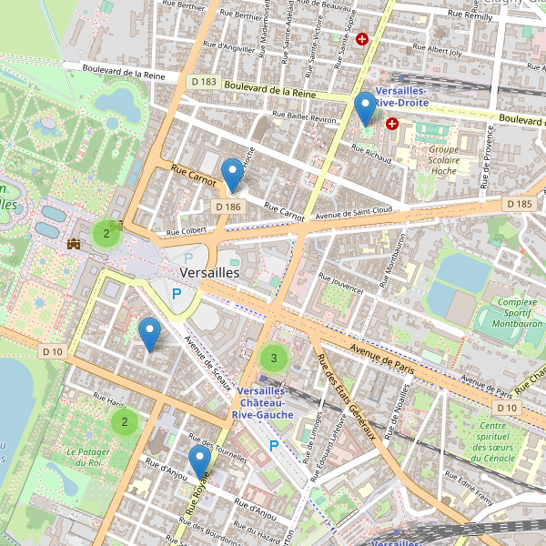 Carte des monuments à Versailles Thumbnail