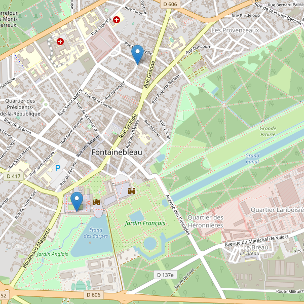 Carte des musees à Fontainebleau Thumbnail