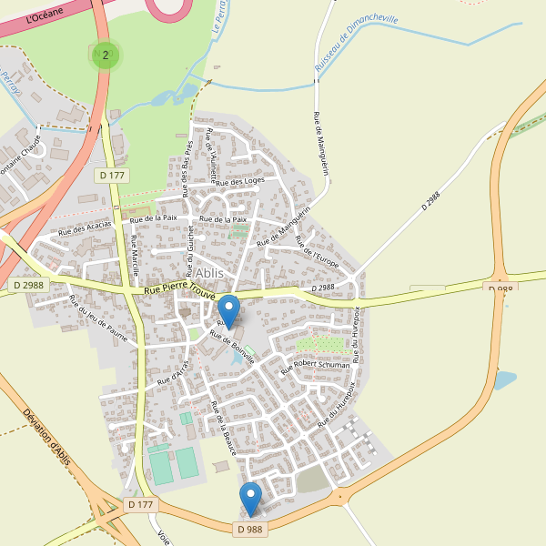Carte des parkings à Ablis Thumbnail