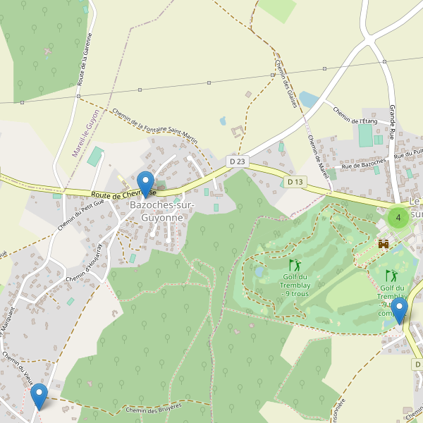 Carte des parkings à Bazoches-sur-Guyonne Thumbnail