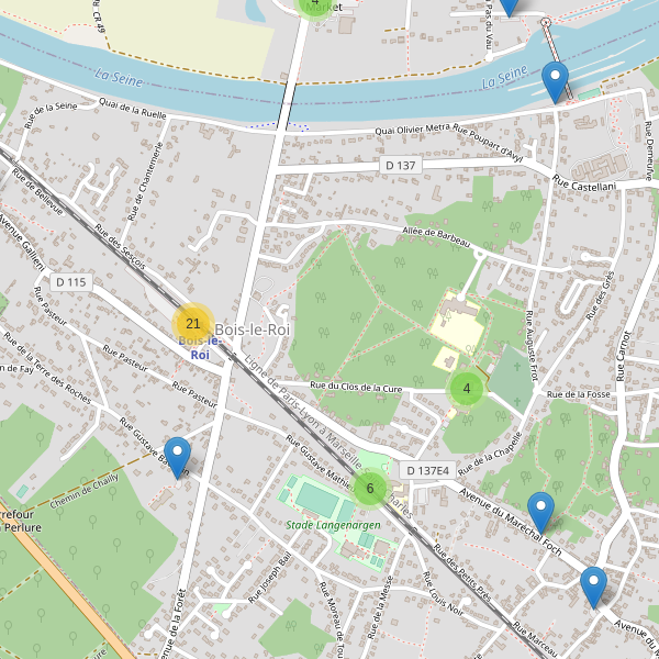 Carte des parkings à Bois-le-Roi (Seine-et-Marne) Thumbnail