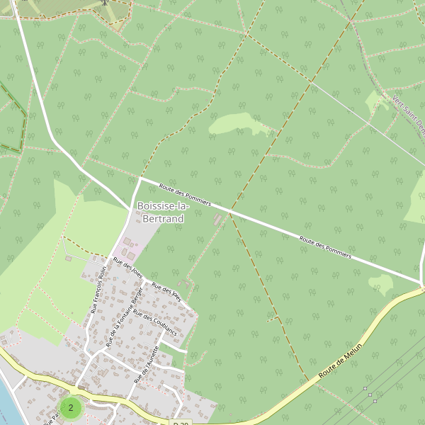Carte des parkings à Boissise-la-Bertrand Thumbnail