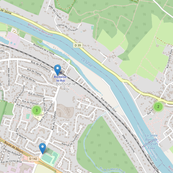 Carte des parkings à Boissise-le-Roi Thumbnail