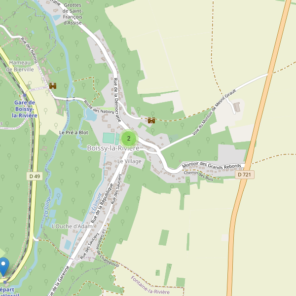 Carte des parkings à Boissy-la-Rivière Thumbnail