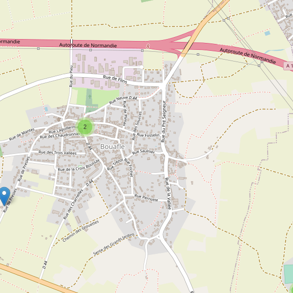 Carte des parkings à Bouafle Thumbnail