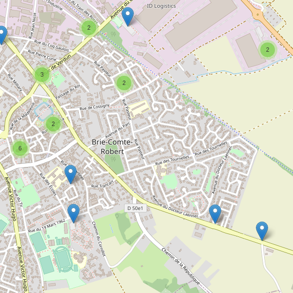 Carte des parkings à Brie-Comte-Robert Thumbnail