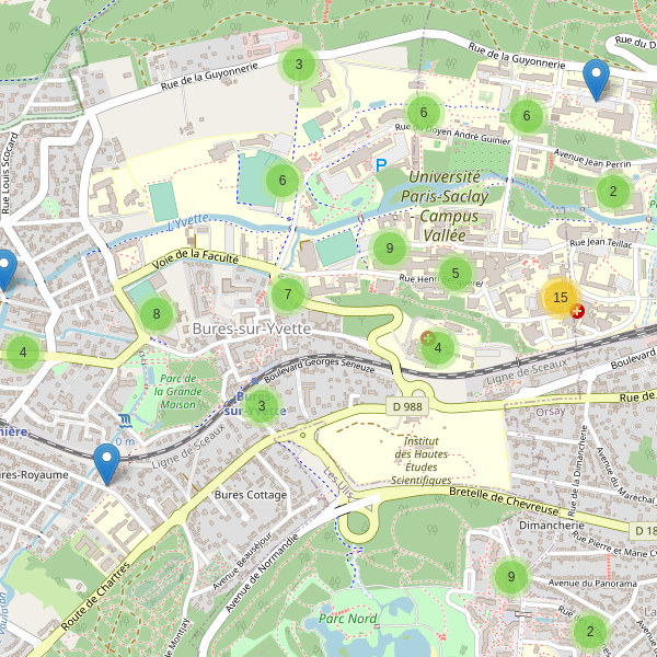 Carte des parkings à Bures-sur-Yvette Thumbnail