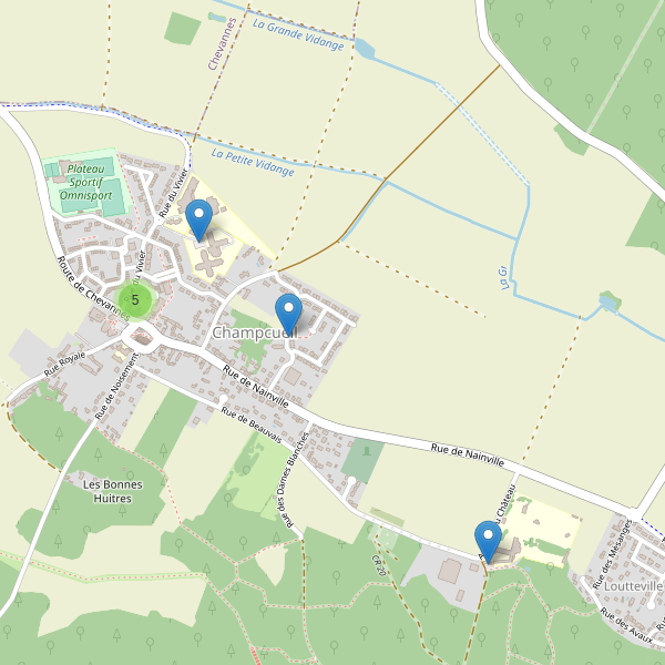Carte des parkings à Champcueil Thumbnail