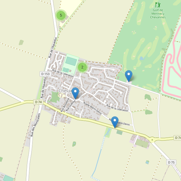 Carte des parkings à Chevannes (Essonne) Thumbnail