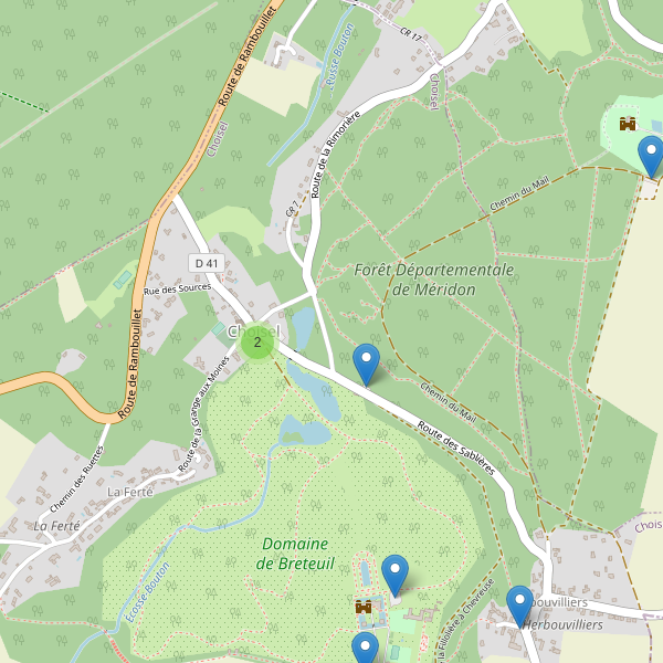Carte des parkings à Choisel Thumbnail