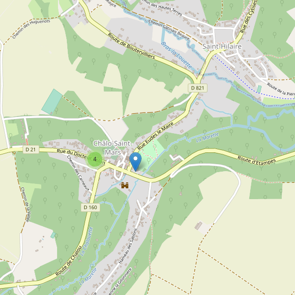 Carte des parkings à Châlo-Saint-Mars Thumbnail