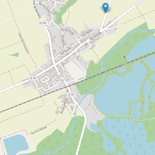 Carte des parkings à Châtenay-sur-Seine Thumbnail