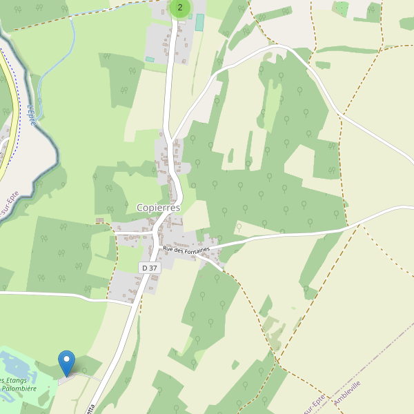 Carte des parkings à Copierres Thumbnail