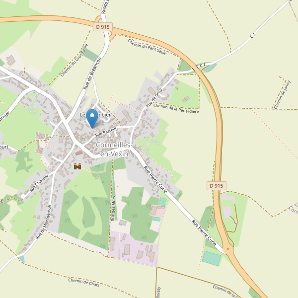 Carte des parkings à Cormeilles-en-Vexin Thumbnail