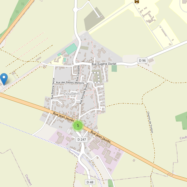 Carte des parkings à Coubert Thumbnail